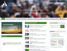 Tablet Screenshot of analisiseinvestigacion.com